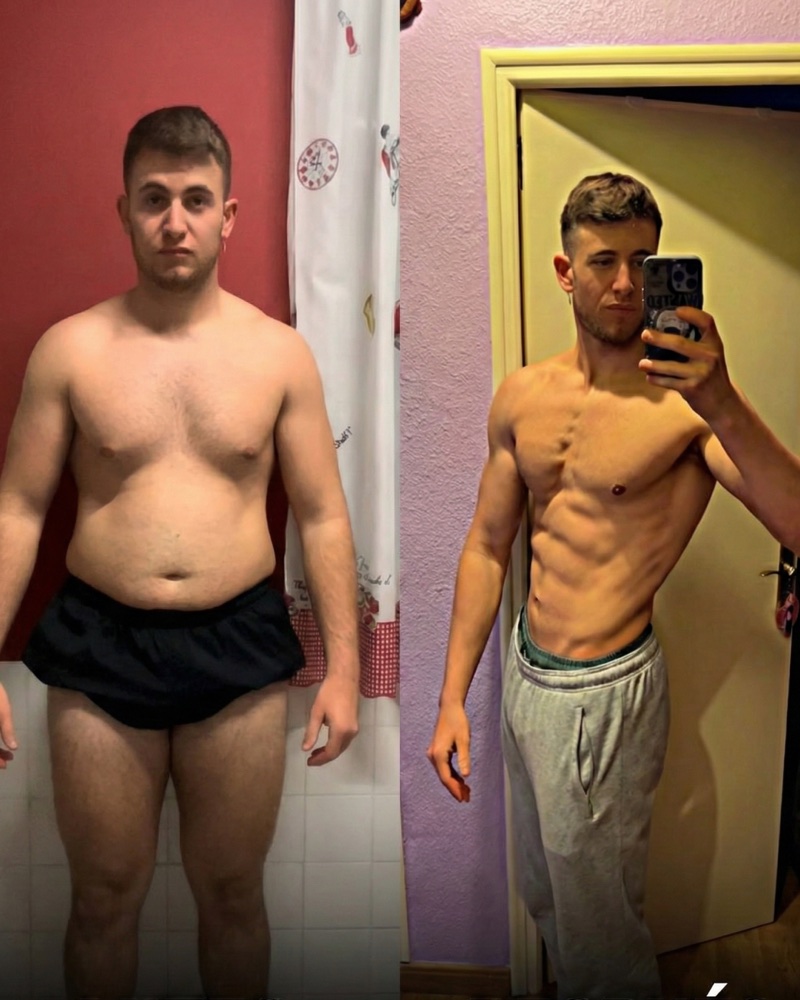 Fran, antes y después: de casi 120 kg a un físico definido tras perder 30 kg